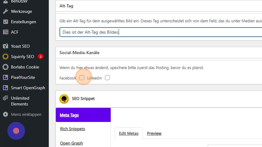Simple Posting erstellen und planen - Step 9