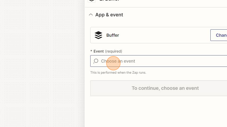 Verbinde deine Website mit Buffer via Zapier - Step 24