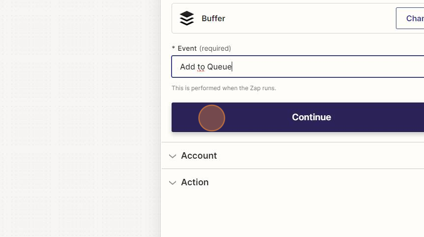 Verbinde deine Website mit Buffer via Zapier - Step 26