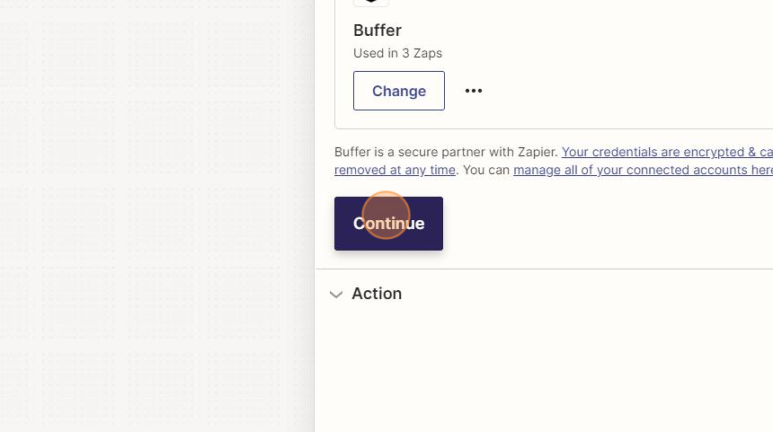 Verbinde deine Website mit Buffer via Zapier - Step 28