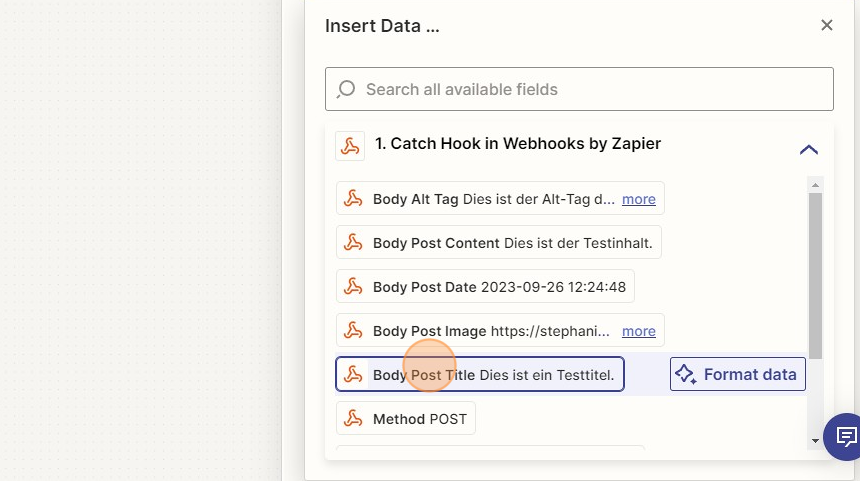 Verbinde deine Website mit Buffer via Zapier - Step 32