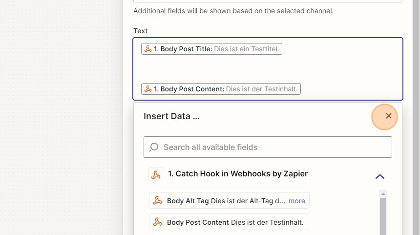 Verbinde deine Website mit Buffer via Zapier - Step 34