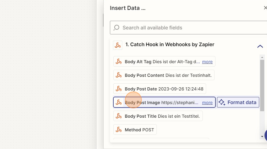 Verbinde deine Website mit Buffer via Zapier - Step 38