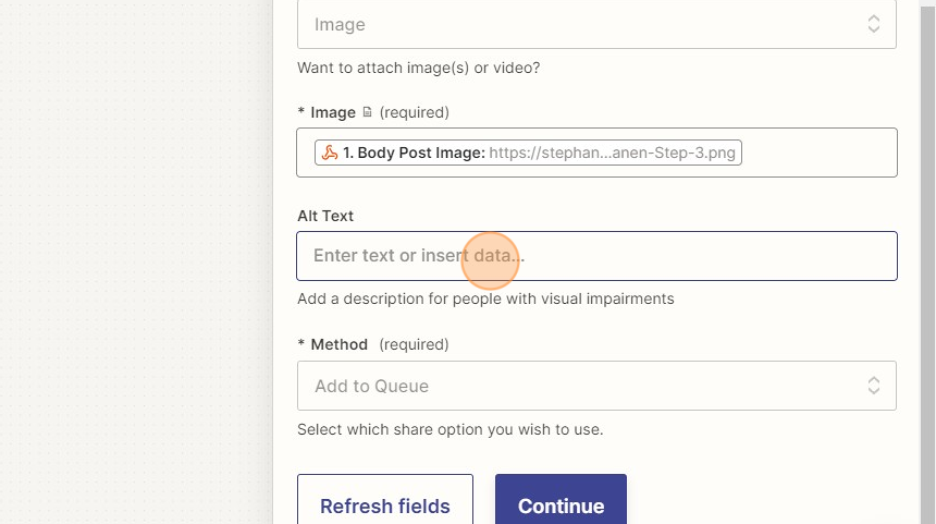 Verbinde deine Website mit Buffer via Zapier - Step 40