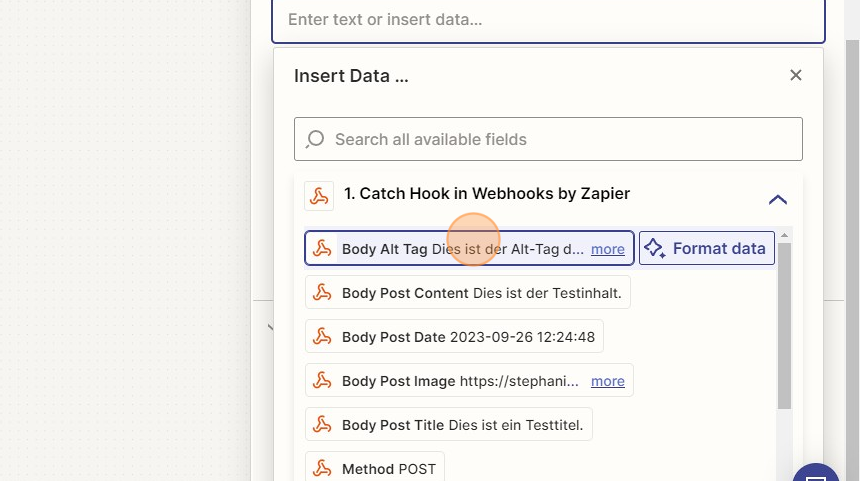 Verbinde deine Website mit Buffer via Zapier - Step 41