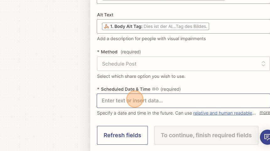 Verbinde deine Website mit Buffer via Zapier - Step 45
