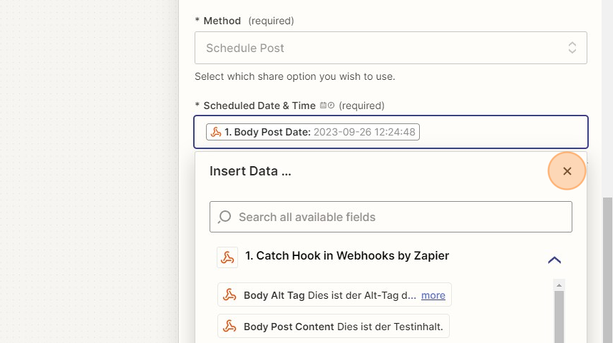 Verbinde deine Website mit Buffer via Zapier - Step 47