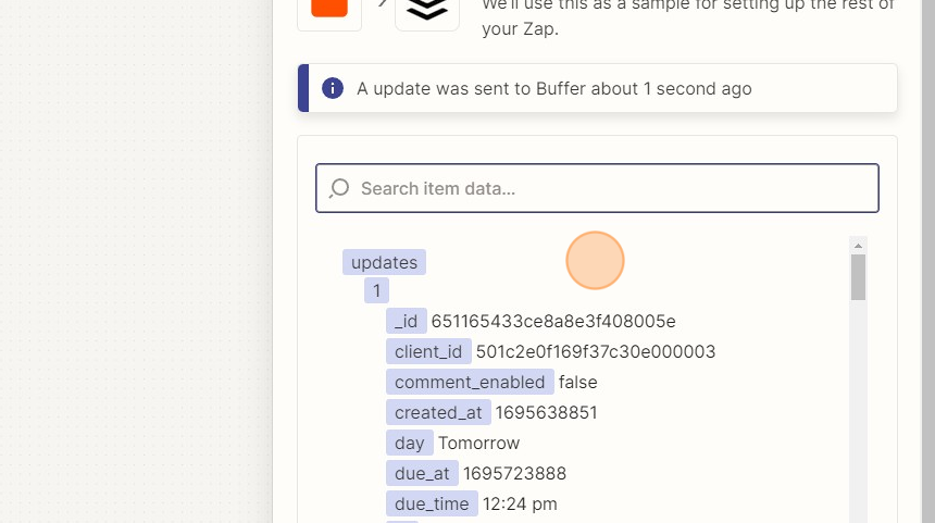 Verbinde deine Website mit Buffer via Zapier - Step 50