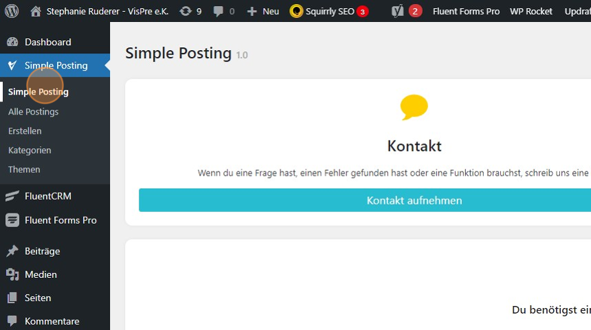 Webhooks in Plugin hinterlegen und aktivieren - Step 1