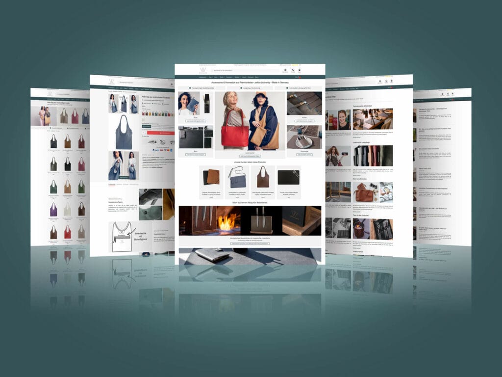 Bild zu Wunschleder Onlineshop Referenzwebsite
