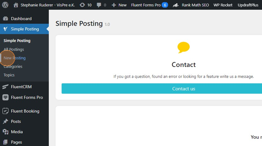 Creating a New Posting with Featured Image and Alt Tag - Step 2