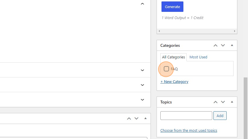 Creating a New Posting with Featured Image and Alt Tag - Step 5
