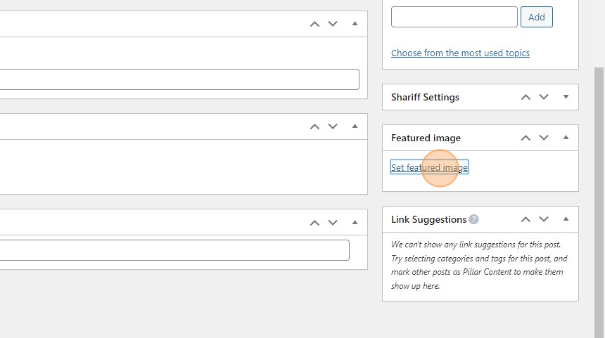 Creating a New Posting with Featured Image and Alt Tag - Step 6