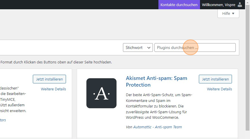 Installiere und aktiviere das Simple-Posting-Plugin - Step 3