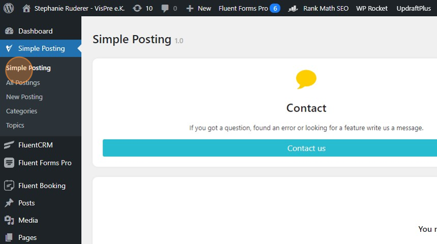 Store and activate webhooks in plugin - Step 2