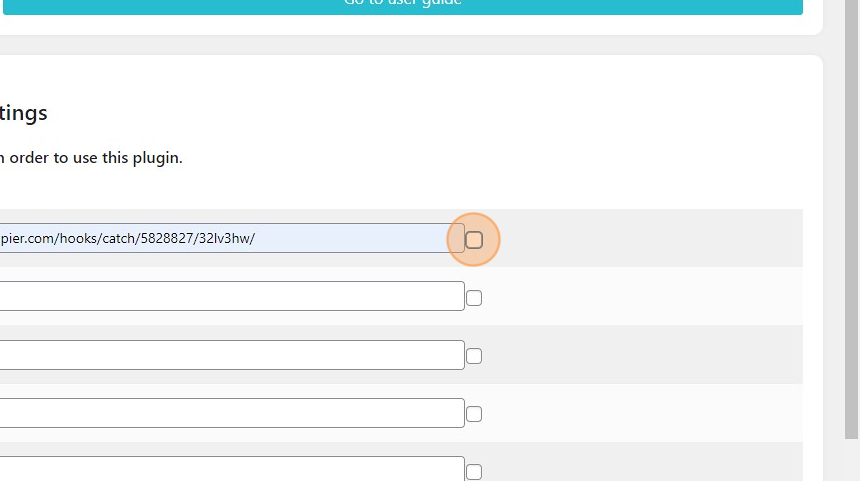 Store and activate webhooks in plugin - Step 4